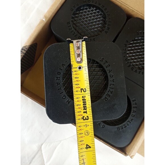 Set Of 4 Sandflow Steadylizer Anti Vibration Pads Washing Machine Foot Pads - Picture 5 of 7